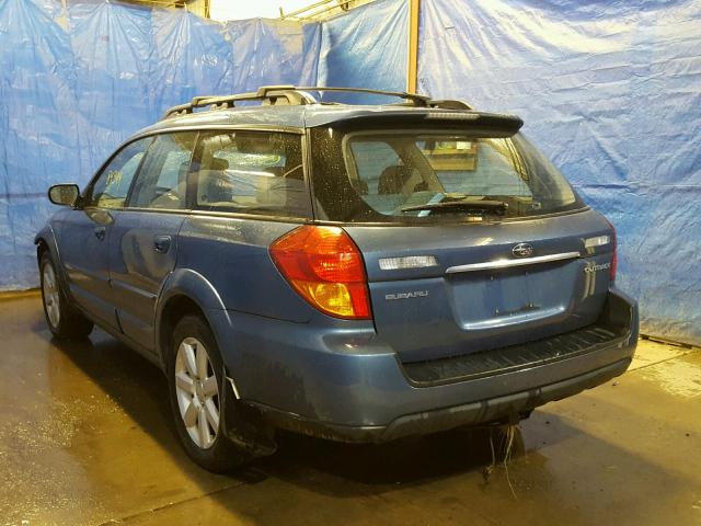 4S4BP62C577307806 - 2007 SUBARU LEGACY OUT BLUE photo 3