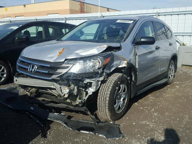 2HKRM3H38EH000429 - 2014 HONDA CR-V LX SILVER photo 2