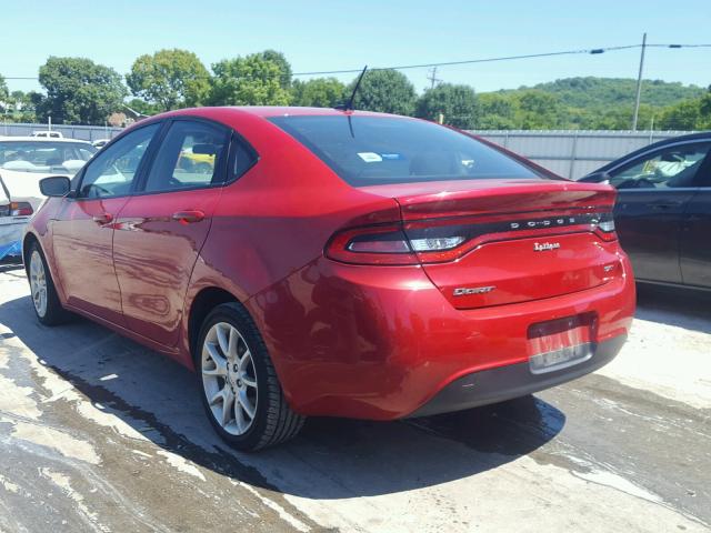 1C3CDFBA4DD316708 - 2013 DODGE DART SXT RED photo 3