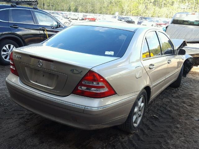 WDBRF64J23F396850 - 2003 MERCEDES-BENZ C GOLD photo 4