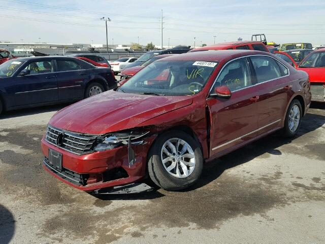 1VWAT7A32GC038316 - 2016 VOLKSWAGEN PASSAT S წითელი ფოტო 2