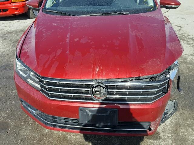 1VWAT7A32GC038316 - 2016 VOLKSWAGEN PASSAT S წითელი ფოტო 7