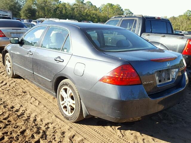 1HGCM56377A173410 - 2007 HONDA ACCORD SE BLUE photo 3