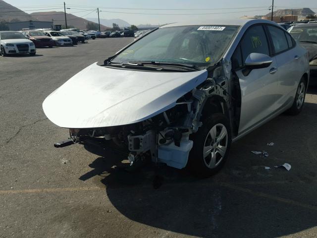 1G1BC5SM0H7166737 - 2017 CHEVROLET CRUZE LS SILVER photo 2