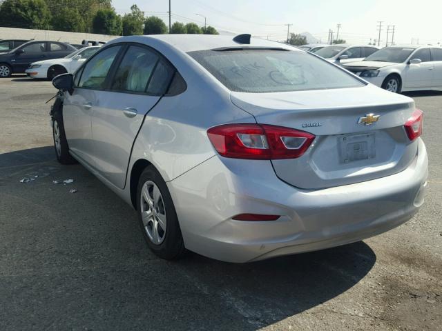 1G1BC5SM0H7166737 - 2017 CHEVROLET CRUZE LS SILVER photo 3