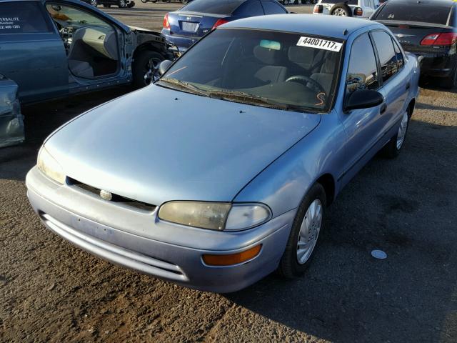 1Y1SK5268SZ069269 - 1995 GEO PRIZM BASE BLUE photo 2