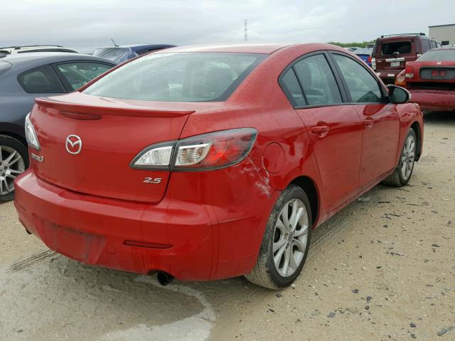 JM1BL1S59A1175020 - 2010 MAZDA 3 S RED photo 4