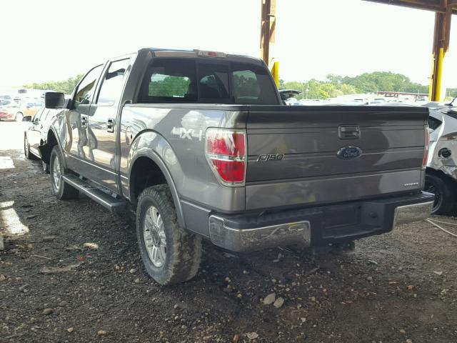 1FTFW1EF6DFB39113 - 2013 FORD F-150 CHARCOAL photo 3