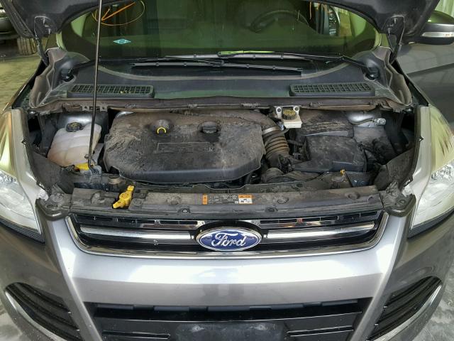 1FMCU9J92EUD17518 - 2014 FORD ESCAPE TIT GRAY photo 7