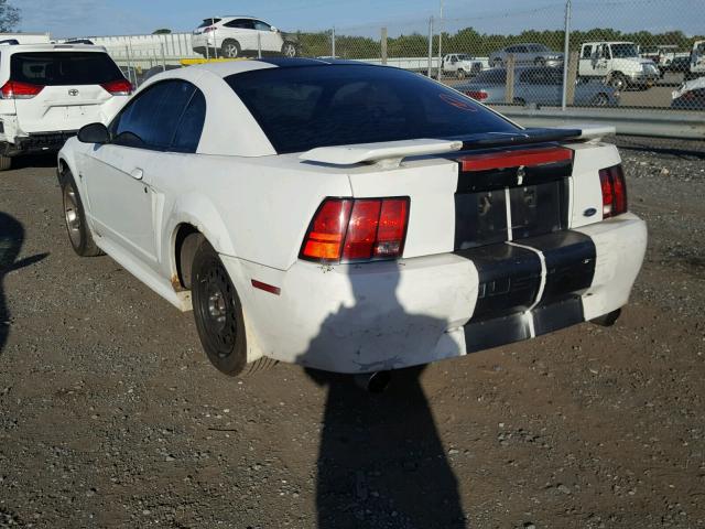 1FAFP40473F389355 - 2003 FORD MUSTANG WHITE photo 3