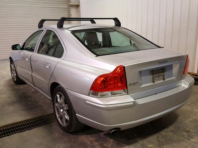YV1RS592362546219 - 2006 VOLVO S60 2.5T SILVER photo 3