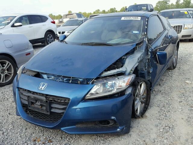 JHMZF1D63BS001966 - 2011 HONDA CR-Z EX BLUE photo 2