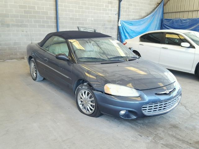 1C3EL65R92N234025 - 2002 CHRYSLER SEBRING LI BLUE photo 1