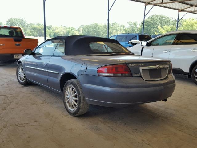 1C3EL65R92N234025 - 2002 CHRYSLER SEBRING LI BLUE photo 3