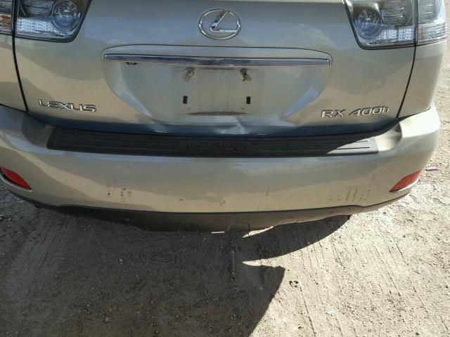 JTJHW31U360019958 - 2006 LEXUS RX 400 SILVER photo 9