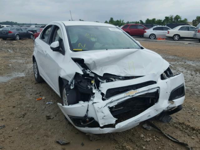 1G1JA5SH4F4147031 - 2015 CHEVROLET SONIC LS WHITE photo 1