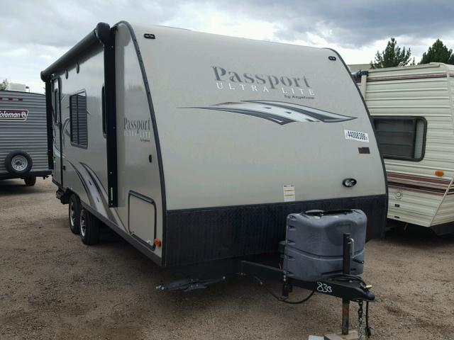 4YDT19528GT412830 - 2016 KEYSTONE PASSPORT GRAY photo 1