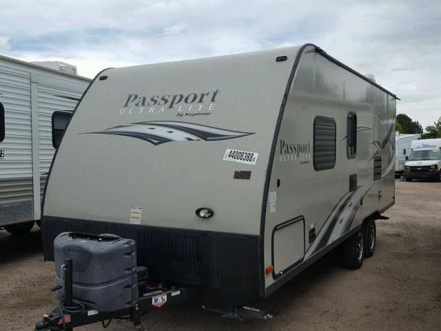 4YDT19528GT412830 - 2016 KEYSTONE PASSPORT GRAY photo 2