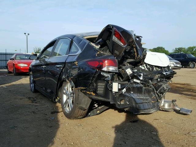 5NPE34AF2JH656227 - 2018 HYUNDAI SONATA SPO BLACK photo 3