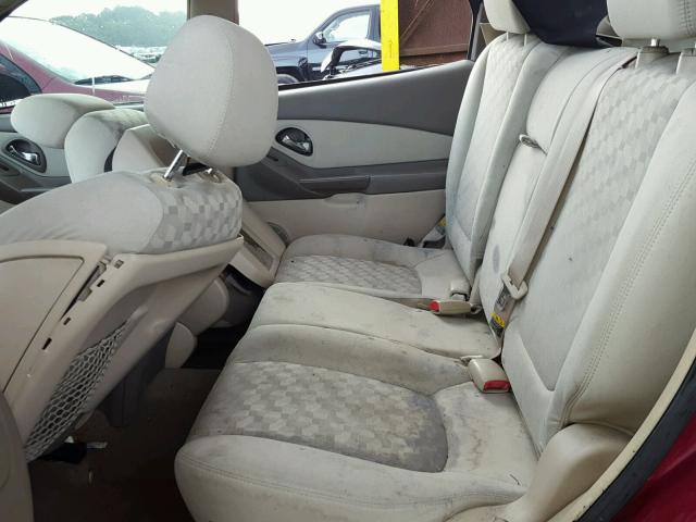 1G1ZT64835F154734 - 2005 CHEVROLET MALIBU MAX მუქწითელი ფოტო 6