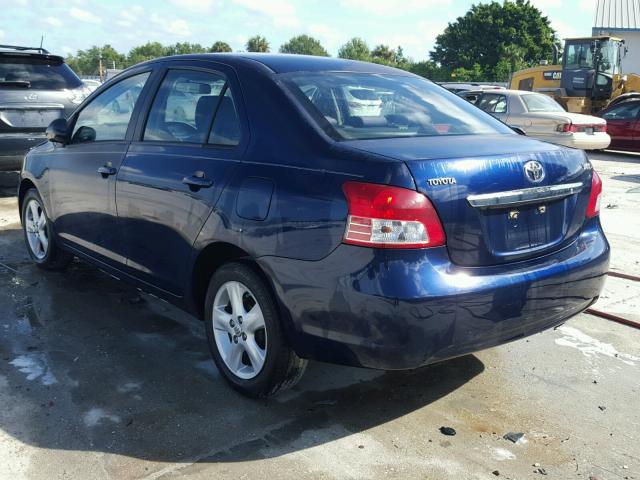 JTDBT923281240913 - 2008 TOYOTA YARIS BLUE photo 3