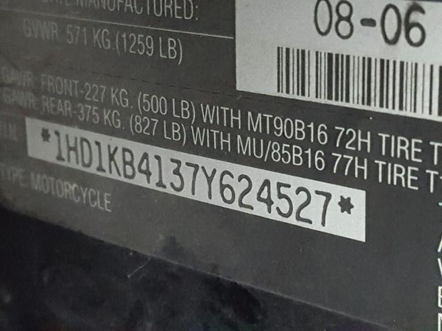 1HD1KB4137Y624527 - 2007 HARLEY-DAVIDSON FLHX BLUE photo 19