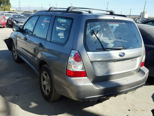 JF1SG63656H707828 - 2006 SUBARU FORESTER 2 GRAY photo 3