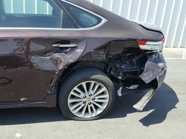 4T1BD1EB1EU026342 - 2014 TOYOTA AVALON HYB BURGUNDY photo 9