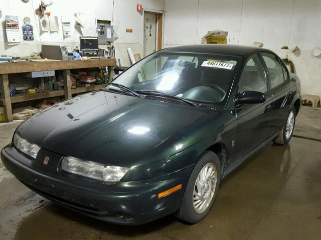 1G8ZK5275XZ102029 - 1999 SATURN SL2 GREEN photo 2