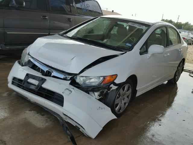 2HGFA165X8H344752 - 2008 HONDA CIVIC LX WHITE photo 2