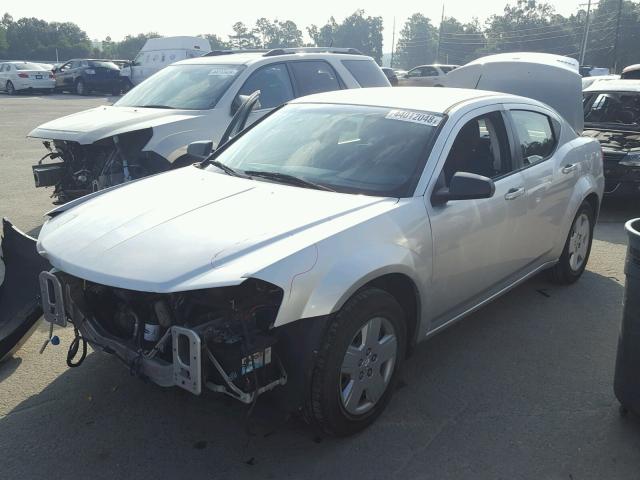 1B3CC4FB3AN142269 - 2010 DODGE AVENGER SX GRAY photo 2