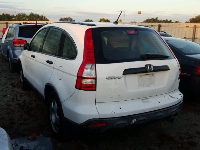 JHLRE383X7C073543 - 2007 HONDA CR-V LX WHITE photo 3