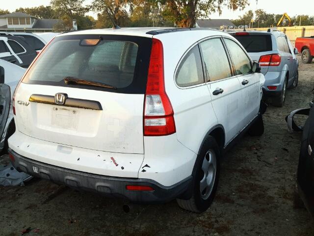 JHLRE383X7C073543 - 2007 HONDA CR-V LX WHITE photo 4