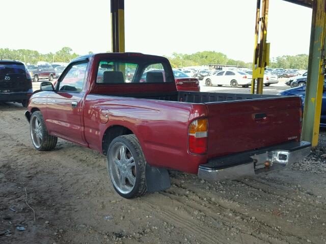 4TANL42N7VZ293231 - 1997 TOYOTA TACOMA RED photo 3