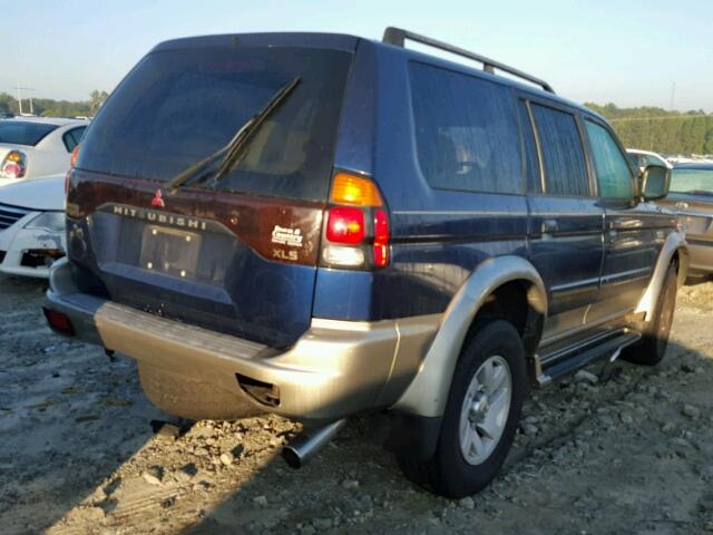 JA4LS31H91P049083 - 2001 MITSUBISHI MONTERO BLUE photo 4