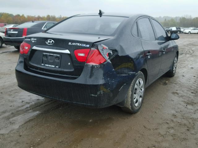 KMHDU4AD3AU019114 - 2010 HYUNDAI ELANTRA BL BLACK photo 4