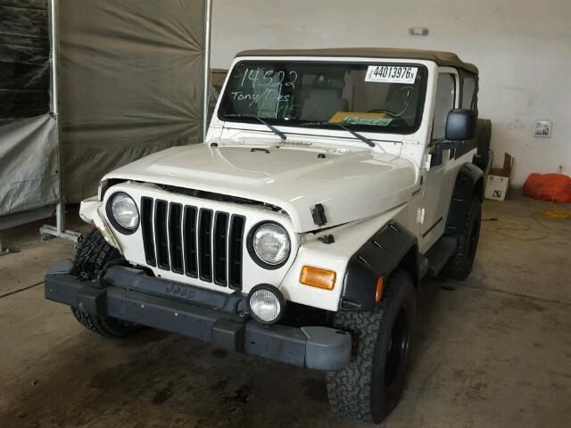 1J4FA49S24P719681 - 2004 JEEP WRANGLER S WHITE photo 2
