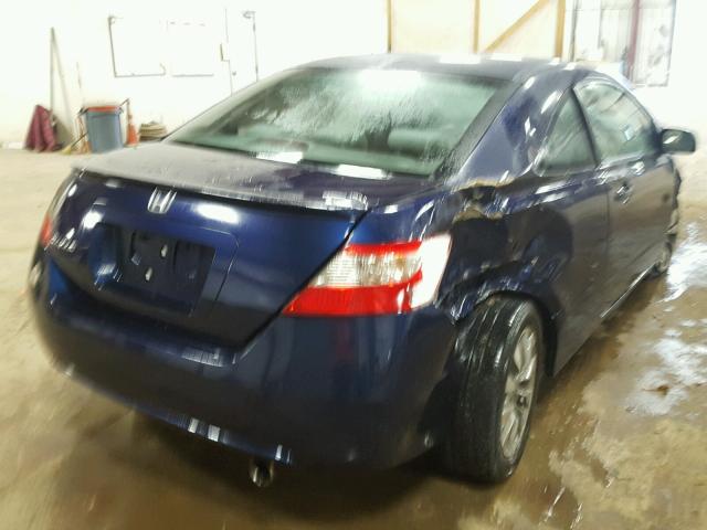 2HGFG128X9H532199 - 2009 HONDA CIVIC BLUE photo 4