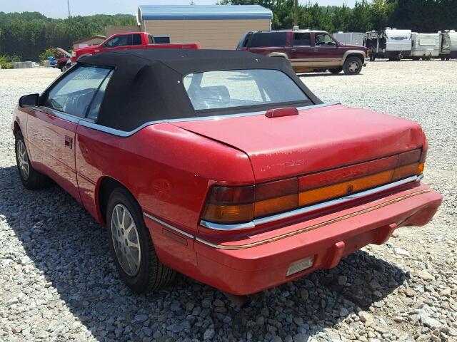 1C3EU453XSF687142 - 1995 CHRYSLER LEBARON GT RED photo 3