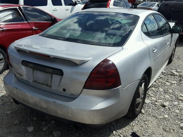 2G2WP522041146138 - 2004 PONTIAC GRAND PRIX SILVER photo 4