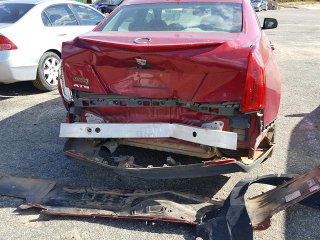 1G6AA5RA6D0143134 - 2013 CADILLAC ATS RED photo 9