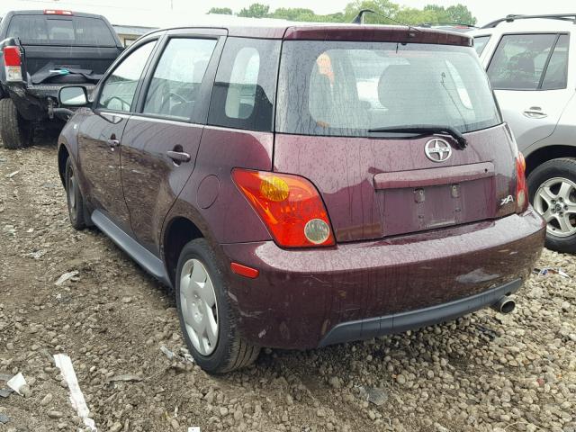 JTKKT604450089352 - 2005 TOYOTA SCION XA მუქწითელი ფოტო 3