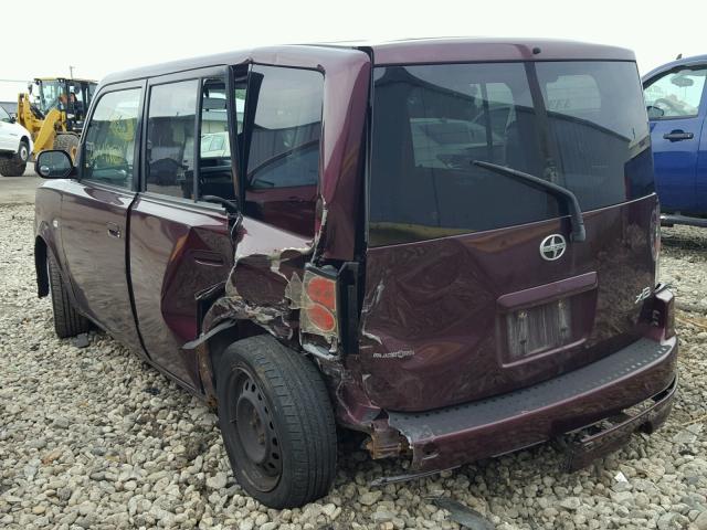 JTLKT324654007234 - 2005 TOYOTA SCION XB Burdeos foto 3