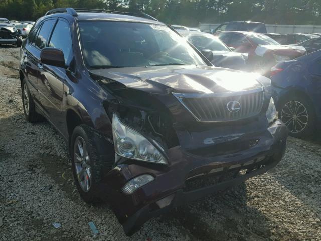 JTJGK31U789850837 - 2008 LEXUS RX 350 MAROON photo 9