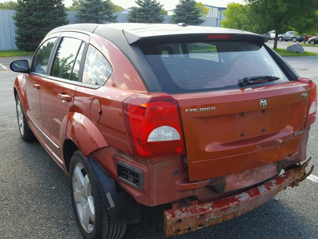 1B3HE78K88D703211 - 2008 DODGE CALIBER R/ ORANGE photo 3