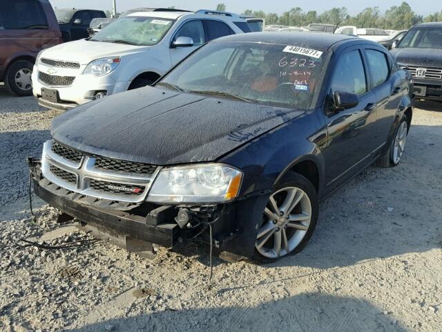 1C3CDZEGXCN276323 - 2012 DODGE AVENGER SX BLUE photo 2