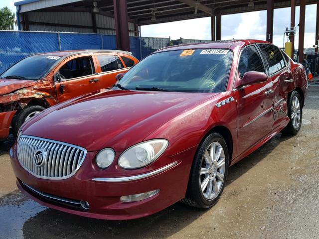 2G4WN58C981160865 - 2008 BUICK LACROSSE S BURGUNDY photo 2