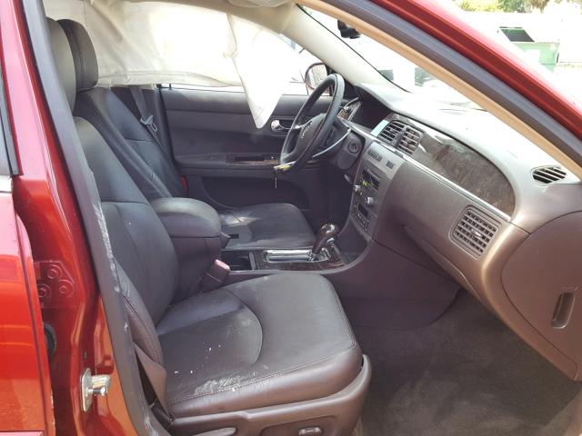 2G4WN58C981160865 - 2008 BUICK LACROSSE S BURGUNDY photo 5