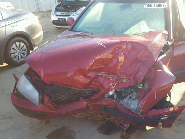 KMHDN46D45U120805 - 2005 HYUNDAI ELANTRA GL RED photo 7