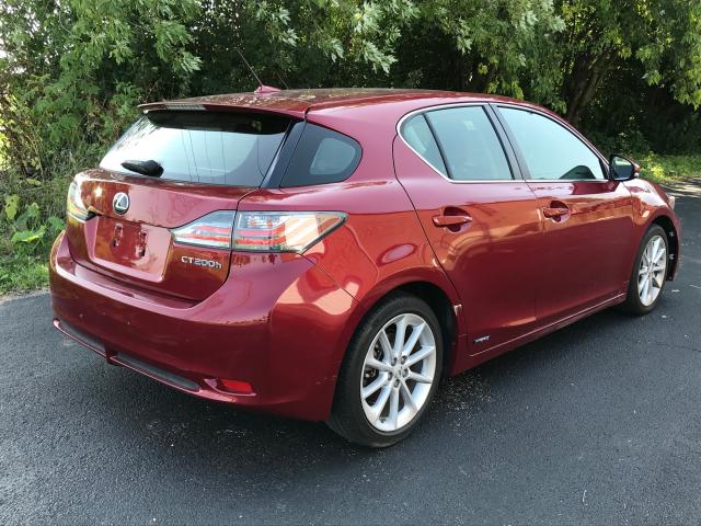 JTHKD5BH8D2133515 - 2013 LEXUS CT 200 MAROON photo 3